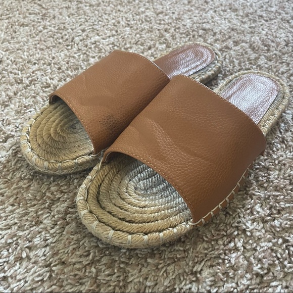 Women's Brown Fashion Slides Size 8 - Picture 3 of 5